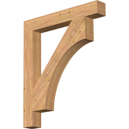 Ekena Millwork Westlake Block Smooth Bracket, Western Red Cedar, 5 1/2"W x 42"D x 48"H BKT06X42X48WTL05SWR